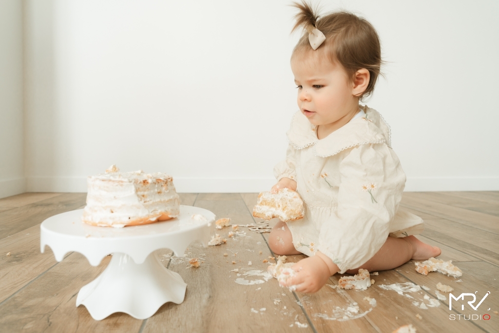 Séance photo smash the cake bébé anniversaire