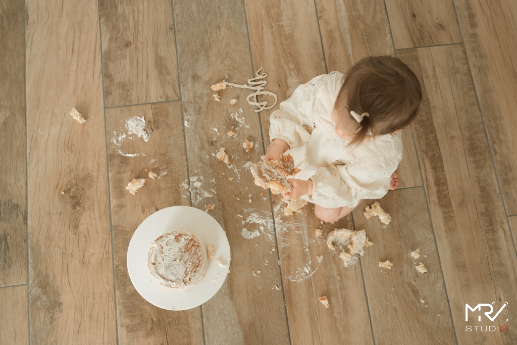 Séance photo smash the cake bébé anniversaire