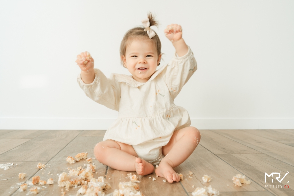 Séance photo smash the cake bébé anniversaire